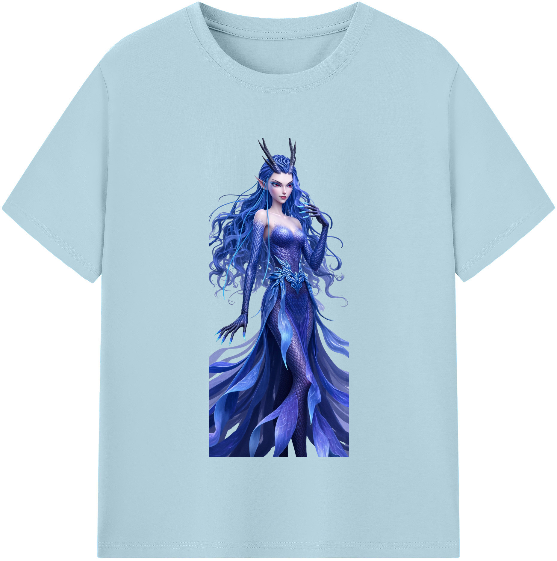 （画像用） Ne Zha 2 ナタ 魔童の大暴れ 綿100％半袖Tシャツ（フロントプリント）